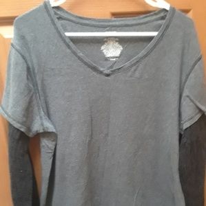 Grey and black shirt